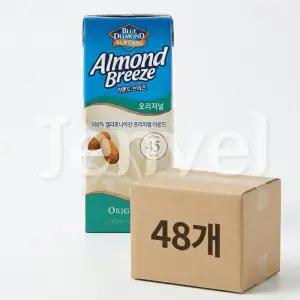 아몬드 브리즈 오리지널 190ml 48개 아침 대용 멸균두유 비건 음료