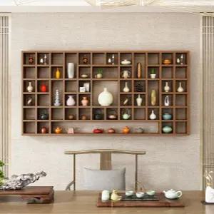 원목 컵 진열장 엔틱 대형 정리 벽걸이 찬장 장식장 찻장 미니장식장 커피장 다기 카페