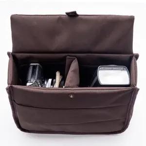 카메라 칸막이 이너백 파우치 쿠션 보관 파티션 A1 커피 소형