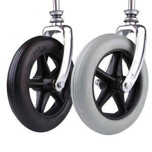 베어링이  6/7인치 강철 휠체어 포크 앞바퀴 브래킷 내마모성 지지대