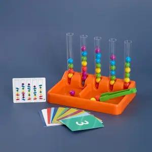 초등수학놀이용 구슬옮기기 쌓기놀이 시험관장난감 교육기관 융합사고 수업준비 중등