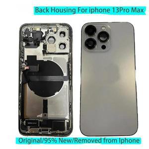 iPhone 13Pro Max용 기존 후면 하우징 커버, 배터리 섀시 프레임이 있는 도어, SIM 트레이, 선물