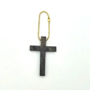 [에이치플러스몰]나무십자가 목걸이 차량 장식 십자가팬던트