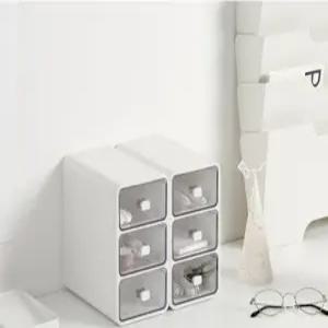 오거나이저 데스크 미니 소품함 3단 서랍 손잡이형 사무실 책꽂이 책상 정리함 다용도 수납함 데스크오거나