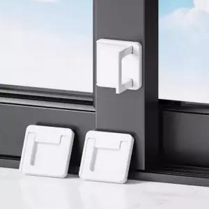 무타공 서랍손잡이 1초부착 서랍열림방지 미닫이문 잠금장치 잠금 냉장고 창문 손잡이