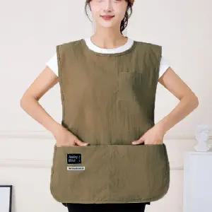 생활 방수 앞치마 어린이집 바리스타 주머니 조끼형 앞치마 주방용 미술용 조절
