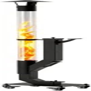 요요맥스 펠릿 파티오 히터 야외 뒷마당 캠핑 정원 발코니를 위한 애쉬 트레이 로켓 스토브가 있는 휴대용