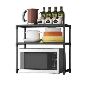 한국 전자렌지 선반 밥솥 오븐 거치대 수납함 렉 다이 전자 레인지 렌지 넓이조절