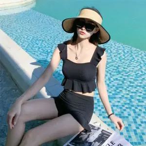 은창)프릴 팬츠형 투피스 비키니 수영복 모노키니