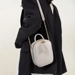 골드체인 테슬 미니 스퀘어 크로스백 숄더백 미니백 캐주얼가방