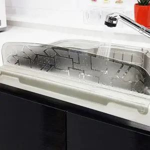 주방 물막이 흡착식 투명 설거지 싱크대 물막이 방지