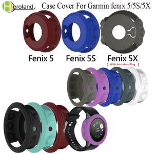 Garmin fenix 5/5S/5X 용 실리콘 케이스 커버 5x5s 5 스마트 시계 보호용 손목 밴드 팔찌 보호대 쉘