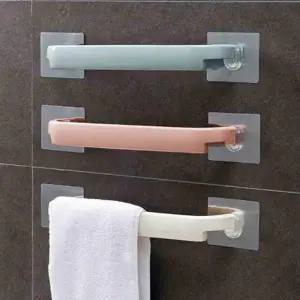 화장실 수건 걸이 벽걸이 무타공 화장실 수건 걸이 다용도 욕실 타월걸이 욕실수납선반 선반 수납 용품
