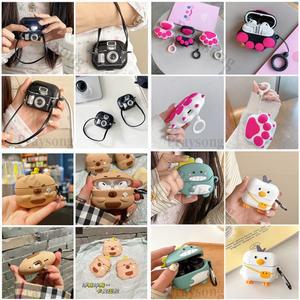 버즈 3 FE 프로 케이스 삼성 호환 갤럭시 호환 귀여운 장식 커버 만화 충전