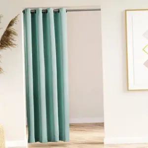 아일렛 커튼 먼지없는 인테리어 거실 암막 커튼 침실 단열 방음 베란다 방풍 창문 무지 방문