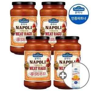 갤러리아 폰타나 나폴리 미트 라구 600g 4병+면500g /파스타소스