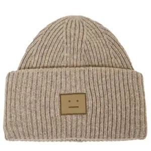 26SS 라지 페이스 패치 울 비니 그레이지멜란지 C40448 DRN