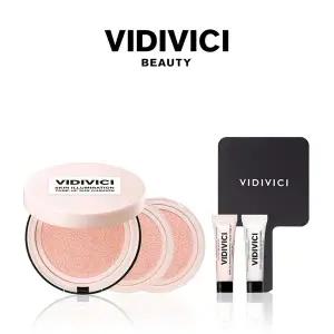 [비디비치](본점)[단독]스킨 일루미네이션 톤업 선 쿠션 (본품 13g+리필 13g x 2EA)세트(거울 + 베이스 ...