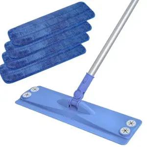 극세사 밀대 초경량 회전형 물걸레 밀대 걸레 청소용 막대 바닥 패드 주방 도구