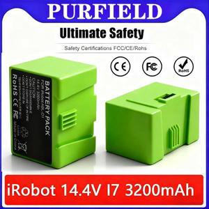 PURFIELD 14.4V 5000MAH 정품 교체 부품 - 룸바 e & i 시리즈 로봇 청소기용 리튬 이온 배터리 i3+ i4+ i7+
