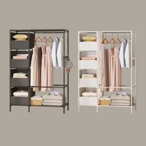 무타공 드레스룸 행거 수납 철체 스탠드 옷장 더블