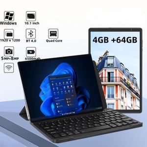 AR40 윈도우즈 11 태블릿 PC 10.1인치 4GB 램 롬 1366x768 IPS 스크린 WIFI 쿼드 코어 듀얼 카메라