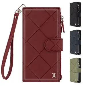 갤럭시 S26 플러스 울트라 전기종가능 다이어리 케이스 비비엔 월렛 지퍼형 스트랩 지폐카드수납