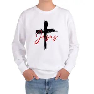 맨투맨 예수님사랑 JESUS 추수감사절 주일학교 5번 zPB2+6zYy