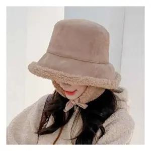 (앙상블) 무스탕 귀마개 양털 벙거지 여성 모자 겨울 887406