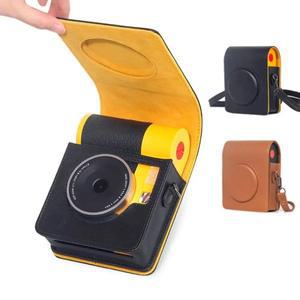 어깨끈 포함 즉석 카메라 케이스 PU 가죽 긁힘 방지 보호 커버 내구성 코닥 미니 소형 샷 3 세대 MS300용