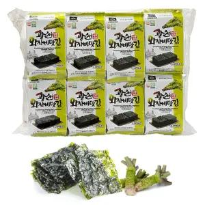 광천삼원 와사비김 55x90mm 자른 김 4g 와사비맛 회싸먹는김