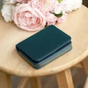 F8007 블루마운트 소가죽 지퍼 중지갑 카드지갑 gQb8+5ADP