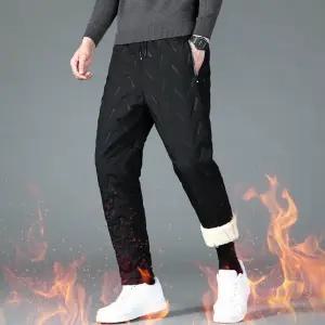 양털 기모 데일리 남여공용 바지 방한템 심플 waJ6+8yMR