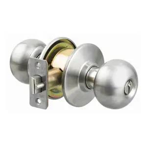 둥근볼 문손잡이 키방식 동전식 도어락