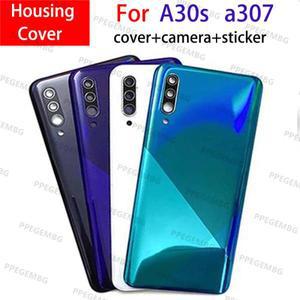 삼성 호환 갤럭시 A30s A307 후면 배터리 커버 후면 도어 뚜껑 패널 chaiss 하우징 케이스 카메라 렌즈 Ahe