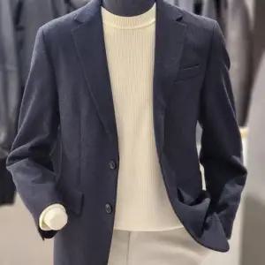 자켓 루즈핏 해링본 남성울자켓 BOE4KG1001