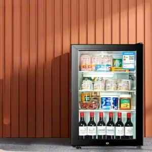 투명 미니냉장고 소형 가정용 사무실 와인 맥주 탕비실 원룸 호텔 음료 휴대용 진열장 다용도