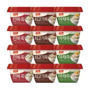 동원 양반 쇠고기죽4개+야채죽4개+전복죽4개 (총12개)