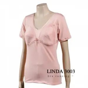 린다 메쉬테잎 기모 노몰드 3부 브라런닝 민소매 편한