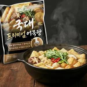 [연육함량 85%] 밀가루 없는!! 연육 85% 이상 프리미엄 국가대표 모듬 어묵탕 X 5팩