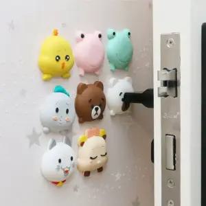 애니멀 캐릭터 가정용 도어 문콕방지 실리콘 패드