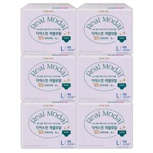 디어스킨 리얼모달 입는오버 대형 8P X 6팩