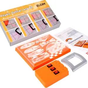 물리 광학 실험 세트 다기능 반사기 굴절 삼각 프리즘 볼록 렌즈 오목 거울 다이얼 선형 광원 교육 시연