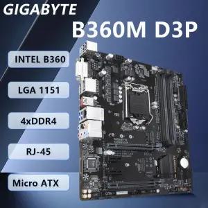 기가바이트 B360M D3P 마더보드 메모리 램 DDR4 CPU LGA 1151 호환 i9-9900K i7-9700KF i5-9600K i5-9400F