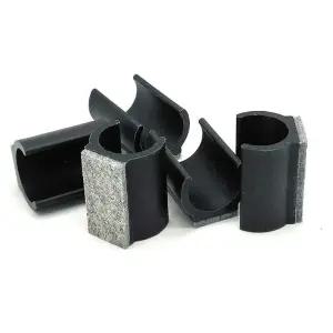 펠트 고무 가구 발 패드 테이블 다리 커버 의자 미끄럼 방지 U자형 파이프 클램프 바닥 보호 캡