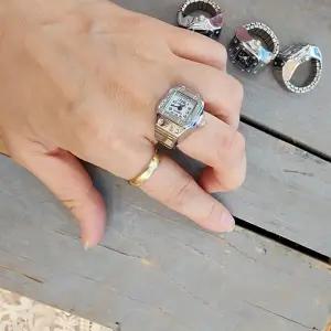 시계 빈티지 커플 우정 손가락반지 시계반지