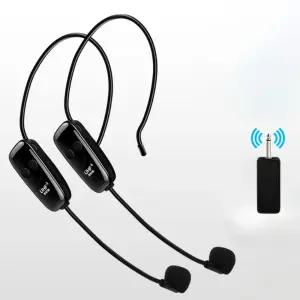 헤드 마운트 UHF 수신기 리시버 강의 학교 야외 교육용 무선 휴대용