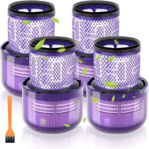 (4팩) 다이슨 V11 동물용 교체 진공 필터 토크 드라이브 컴플리트 엑스트라 앱솔루트 무선 V15 V15가 SV22