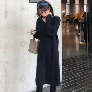 여성의류 여성패션 후디 니트 롱 원피스 MFNC-030071