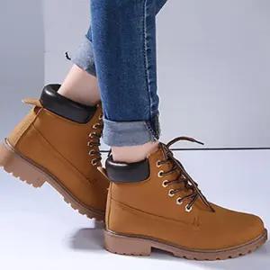 여성 캐주얼한 패션 키높이 워킹 부츠 워커